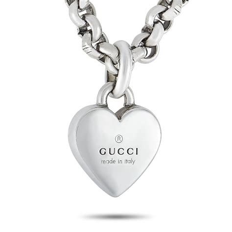 gucci bracciale toggle heart|trademark necklace with heart pendant.